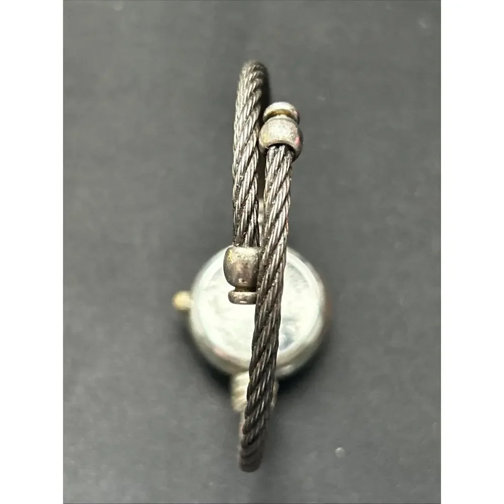 Geneva Silver Tone Wire Band Women’s Quartz Watch